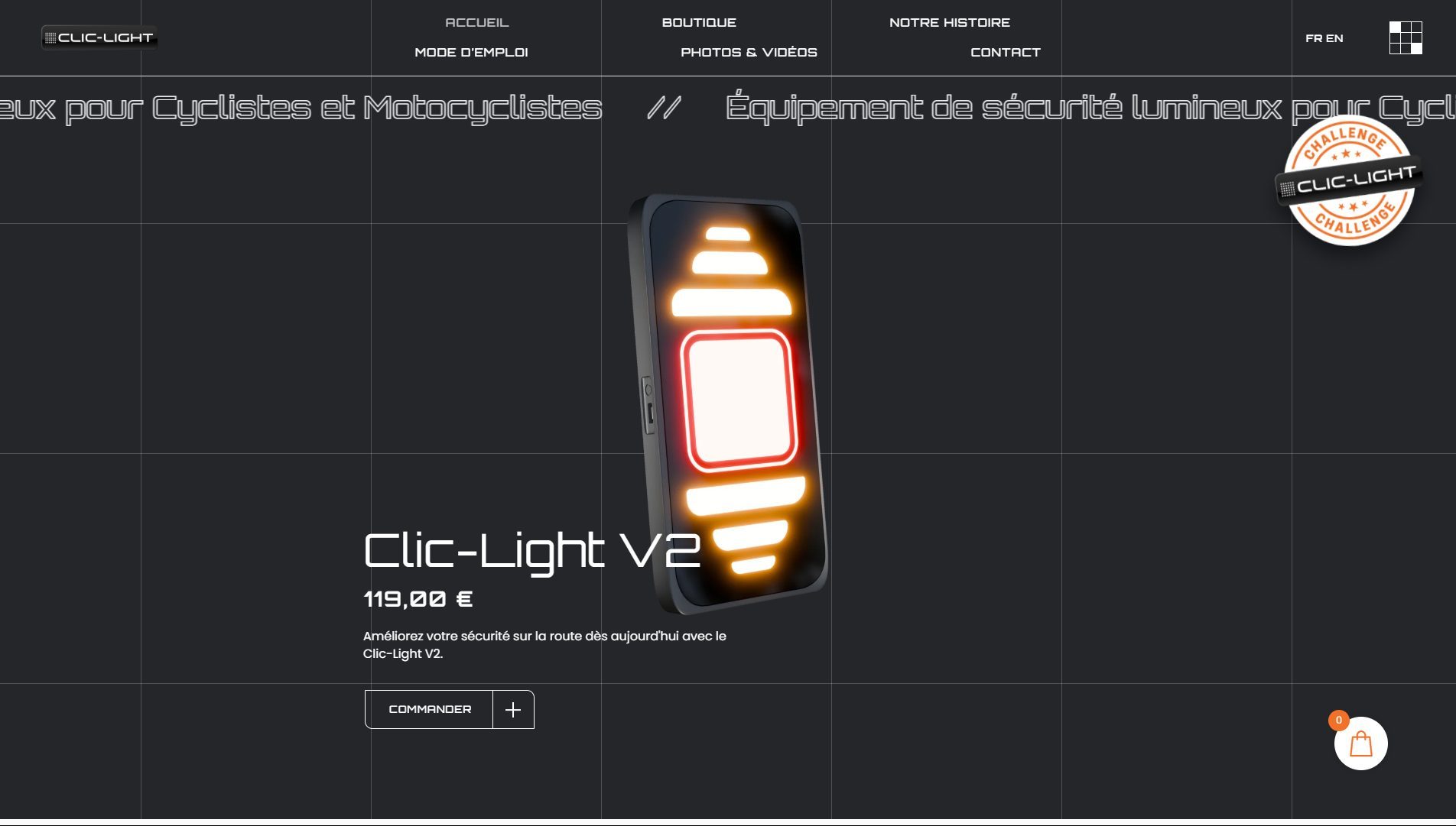 Présentation du module lumineux Clic Light
