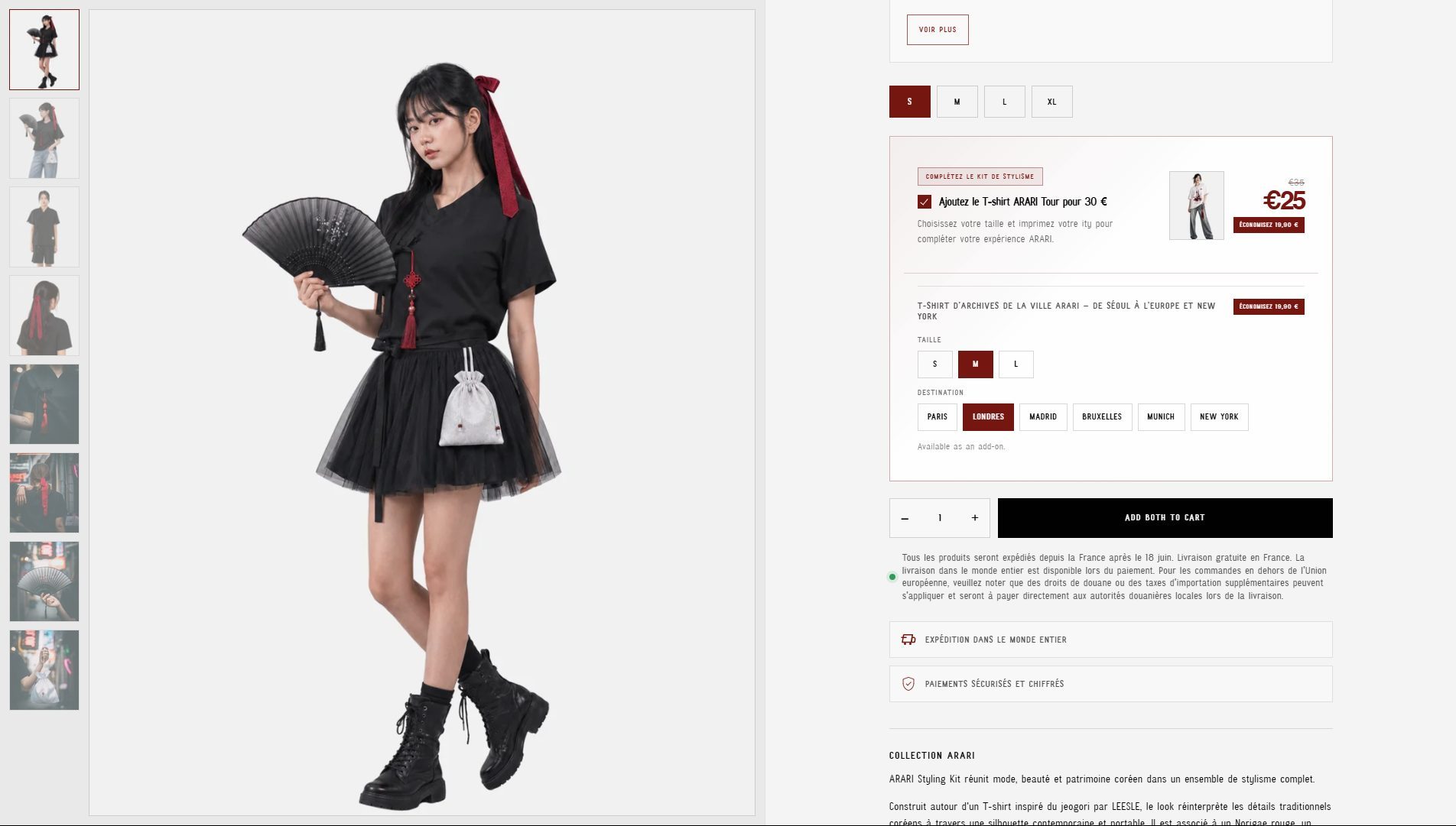 Présentation d’un ensemble ARARI sur la boutique Onura Studio